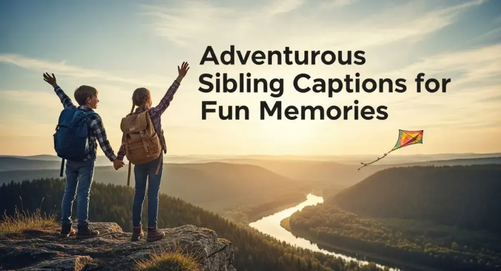 Adventurous Sibling Captions for Fun Memories
