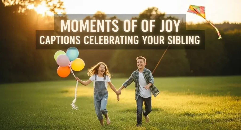 Moments of Joy Captions Celebrating Your Sibling