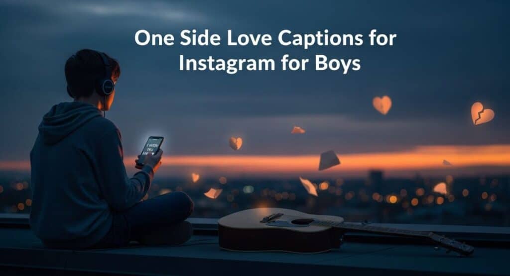 One Side Love Captions for Instagram for Boys