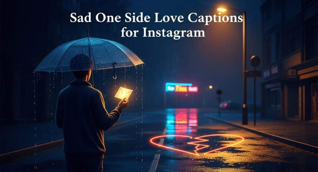 Sad One Side Love Captions for Instagram