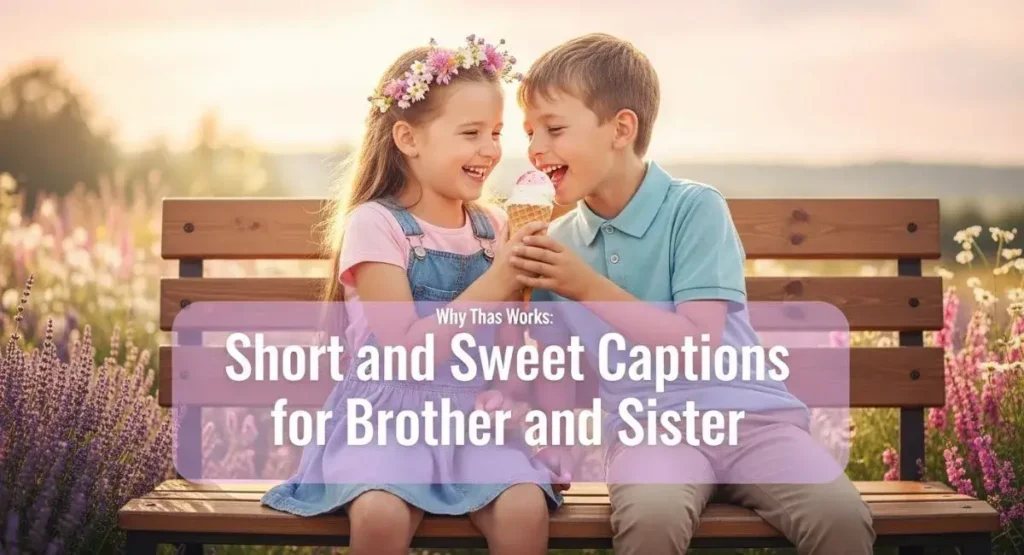 Short and Sweet Captions for Brother and Sister
