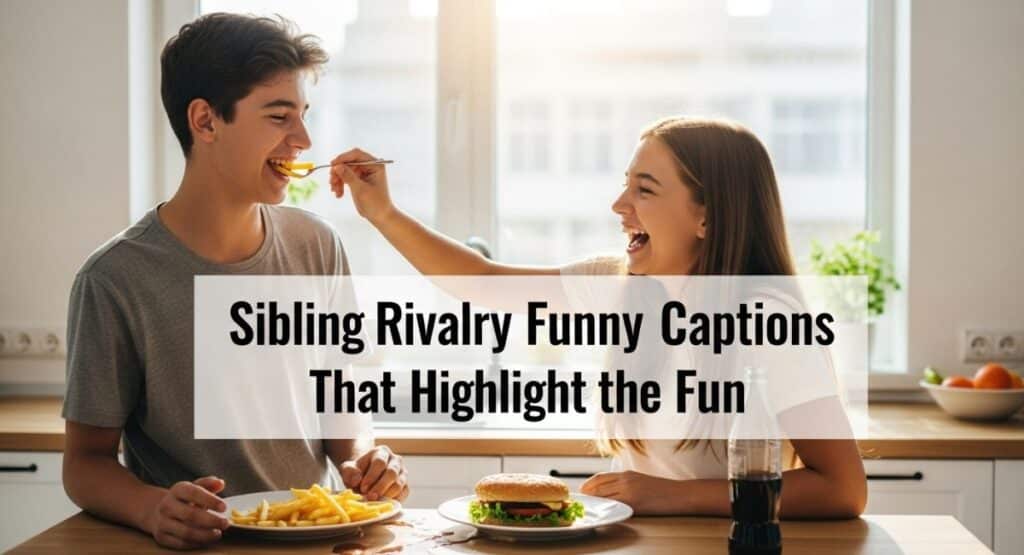 Sibling Rivalry Funny Captions That Highlight the Fun