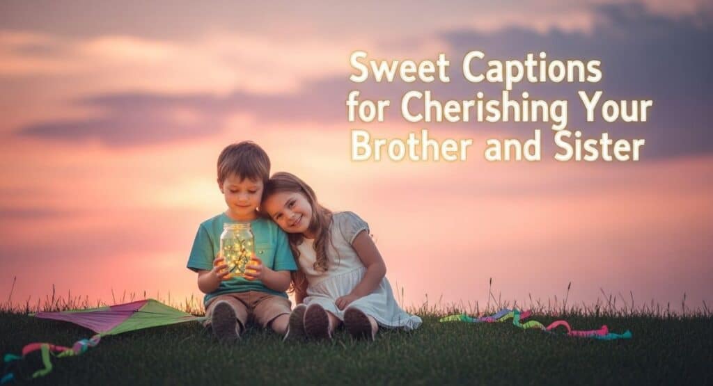 Sweet Captions for Cherishing Your Brother and Sister
