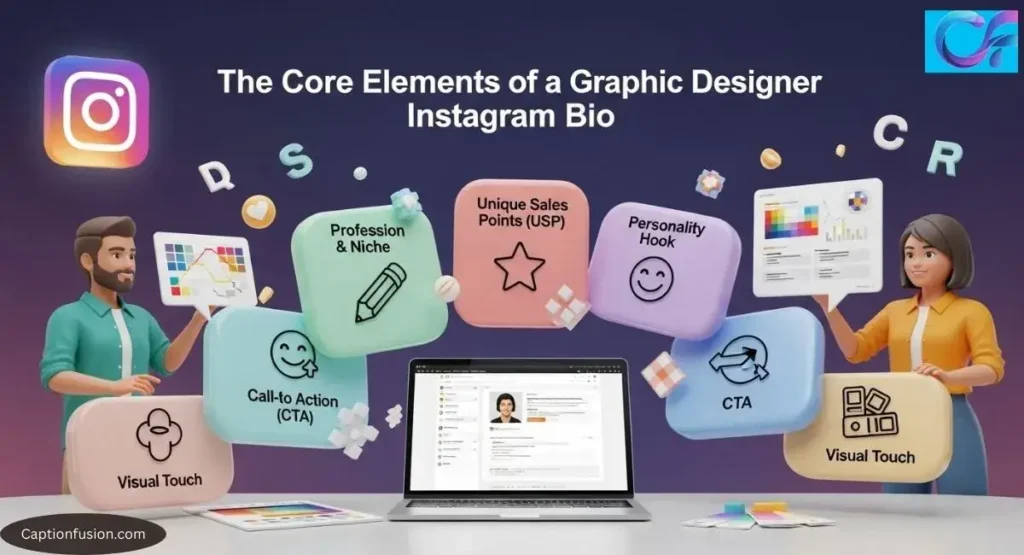 The Core Elements of a Graphic Designer Instagram Bio
