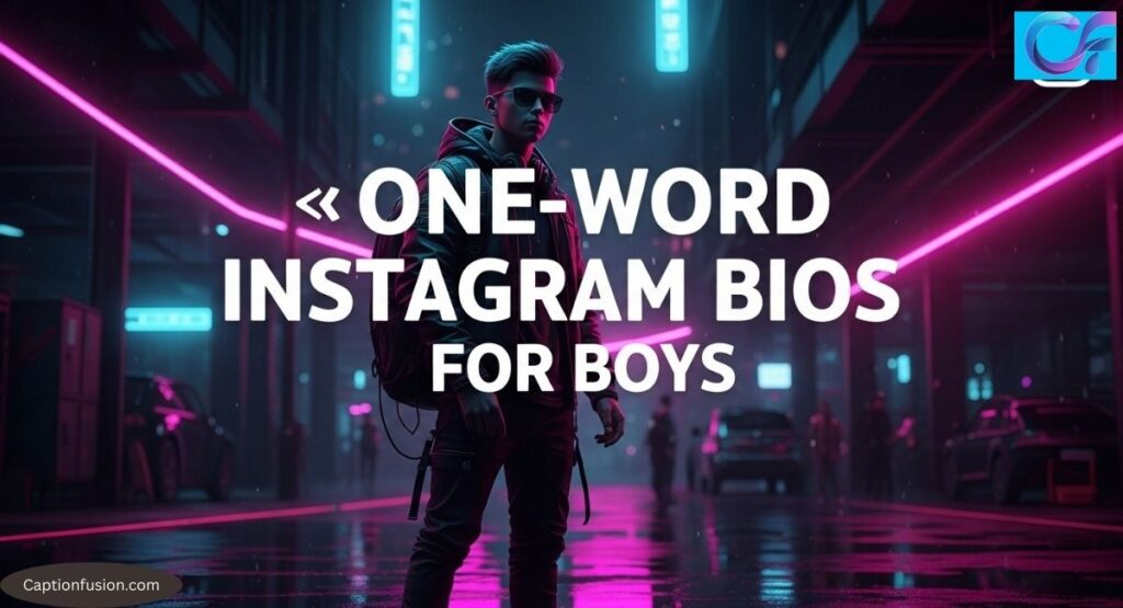 🔥 One-Word Instagram Bios for Boys
