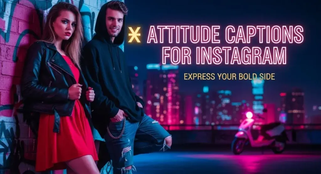 Attitude Captions for Instagram Express Your Bold Side