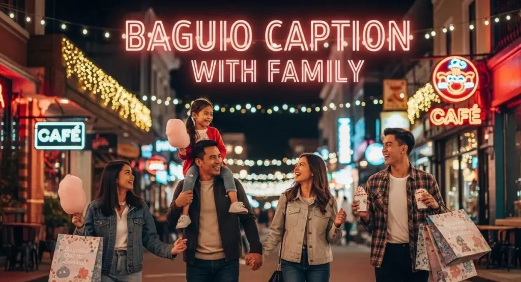 Baguio Caption with Family