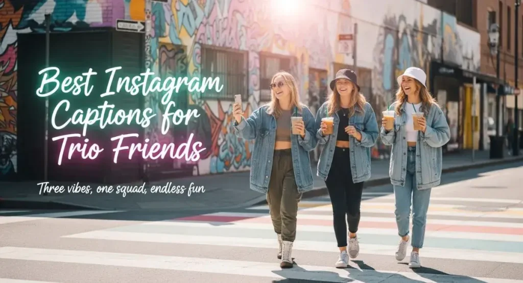 Best Instagram Captions for Trio Friends