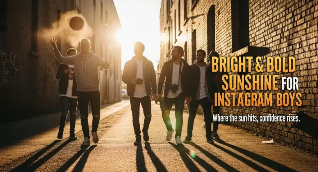 Bright & Bold Sunshine Captions for Instagram Boys