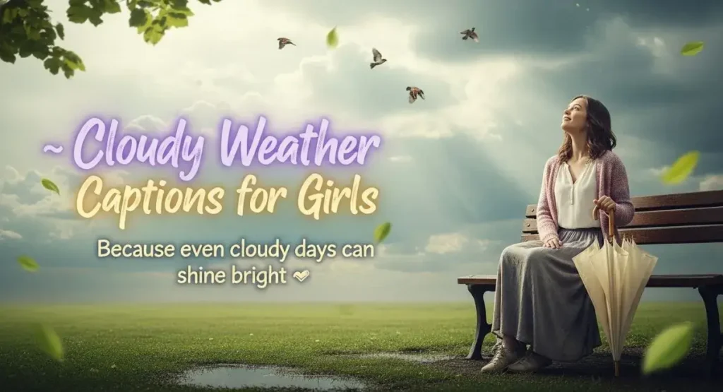 Cloudy Weather Captions for Girls