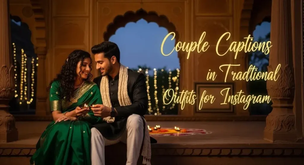 Couple Captions in Traditional Outfits for Instagram