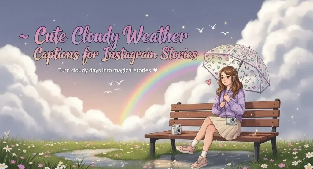 Cute Cloudy Weather Captions for Instagram Stories