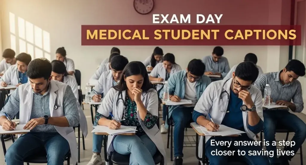 Exam Day Medical Student Captions