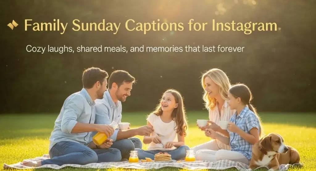 Family Sunday Captions for Instagram