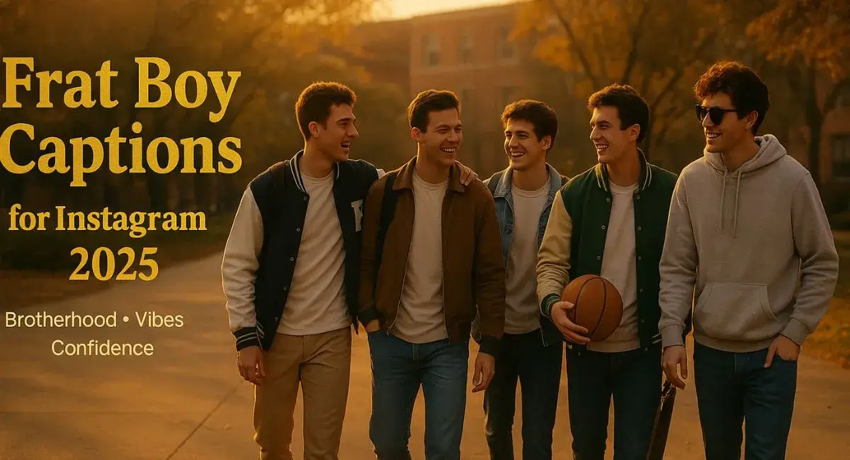 Frat Boy Captions for Instagram