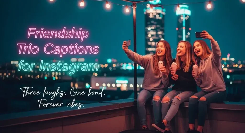 Friendship Trio Captions for Instagram