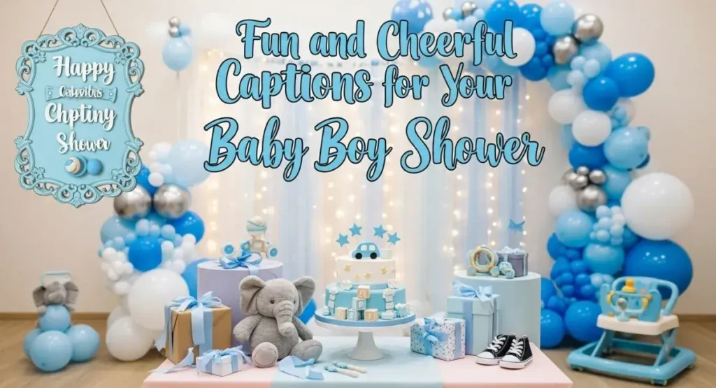 Fun and Cheerful Captions for Your Baby Boy Shower
