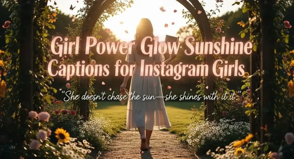 Girl Power Glow Sunshine Captions for Instagram Girls
