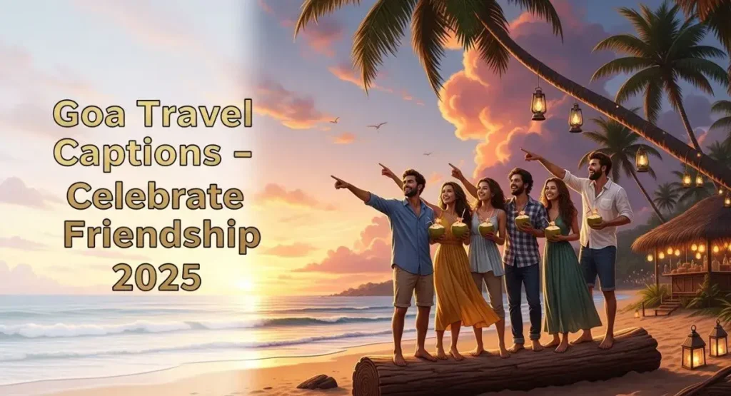 Goa Travel Captions with Friends to Celebrate Togetherness