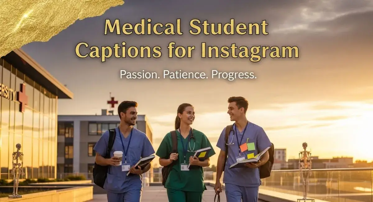 Medical student captions for Instagram