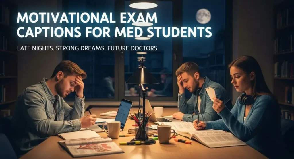 Motivational Exam Captions for Med Students