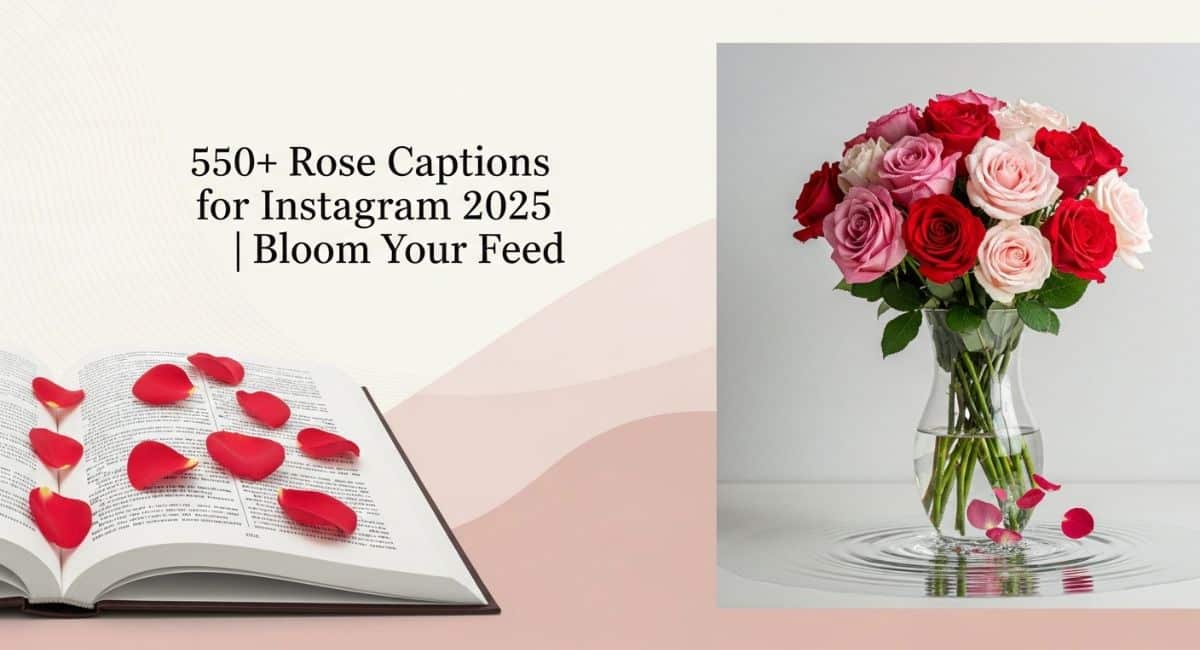 Rose Captions for Instagram