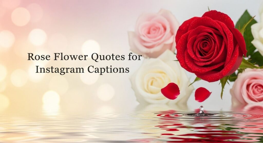 Rose Flower Quotes for Instagram Captions