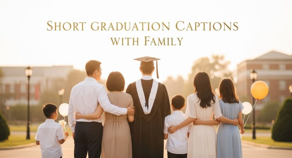 Short Graduation Captions with Family