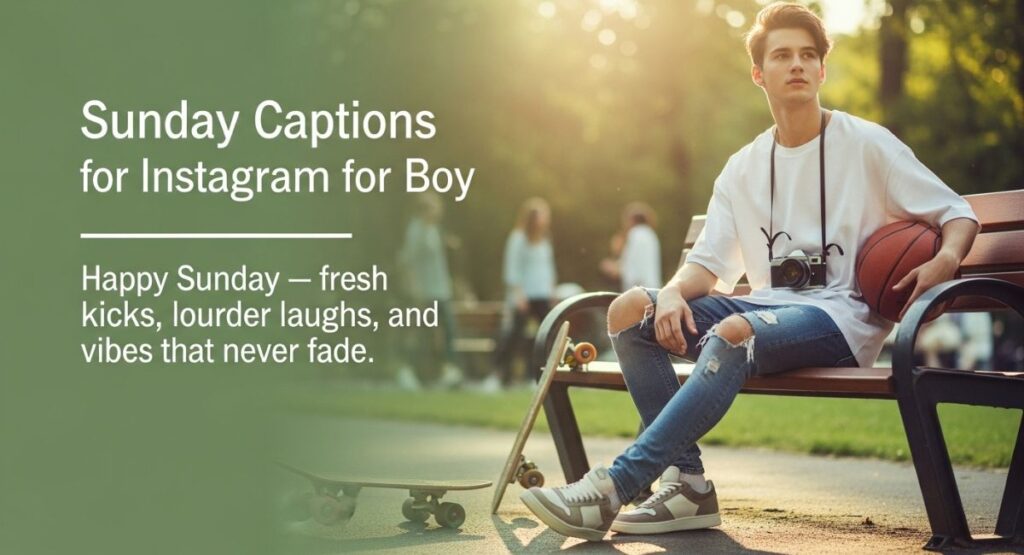 Sunday Captions for Instagram for Boy