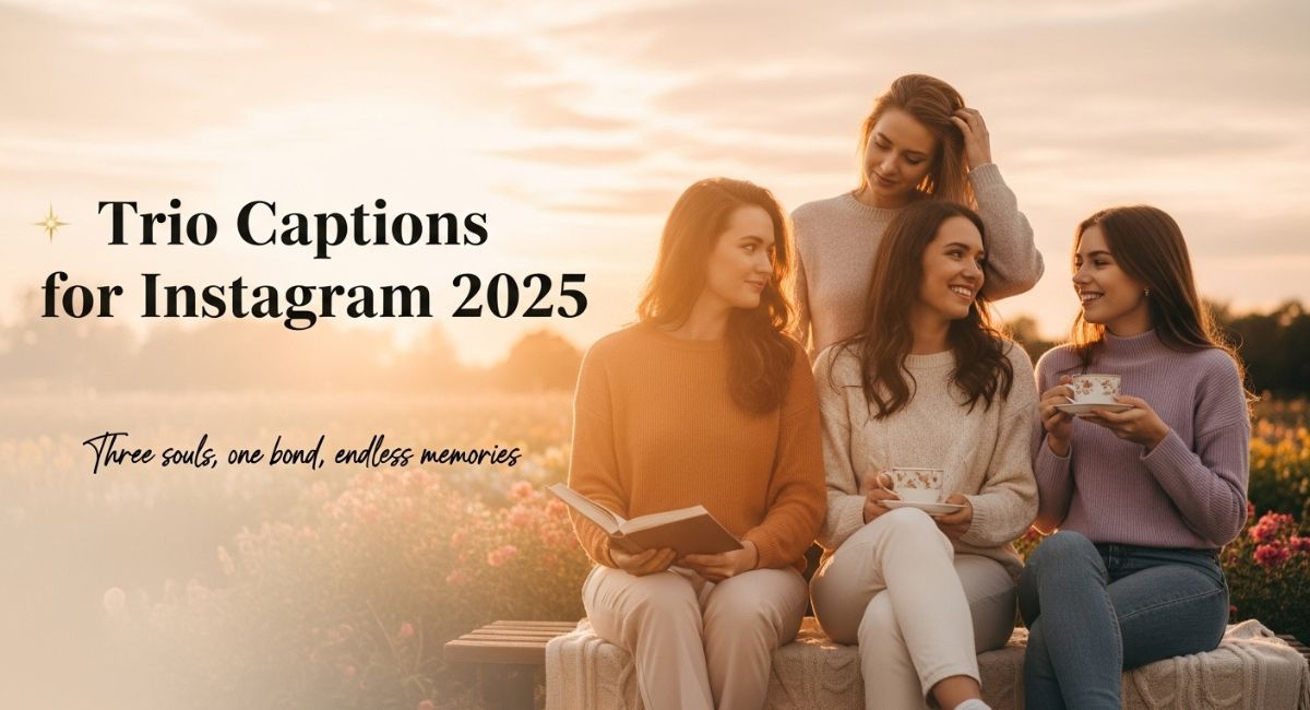 Trio Captions for Instagram