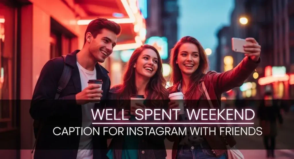 Well Spent Weekend Caption for Instagram with Friends
