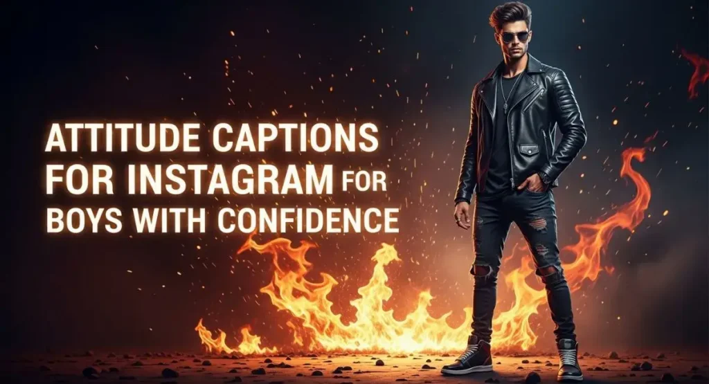 Attitude Captions for Instagram for Boys With Confidence