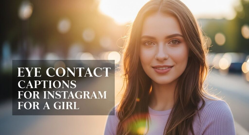 Eye Contact Captions for Instagram for Girl