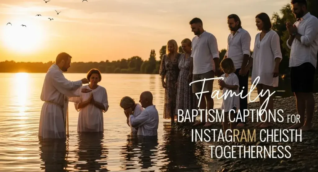 Family Baptism Captions for Instagram That Cherish Togetherness