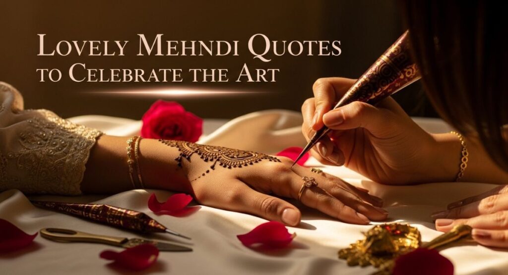 Lovely Mehndi Quotes to Celebrate the Art
