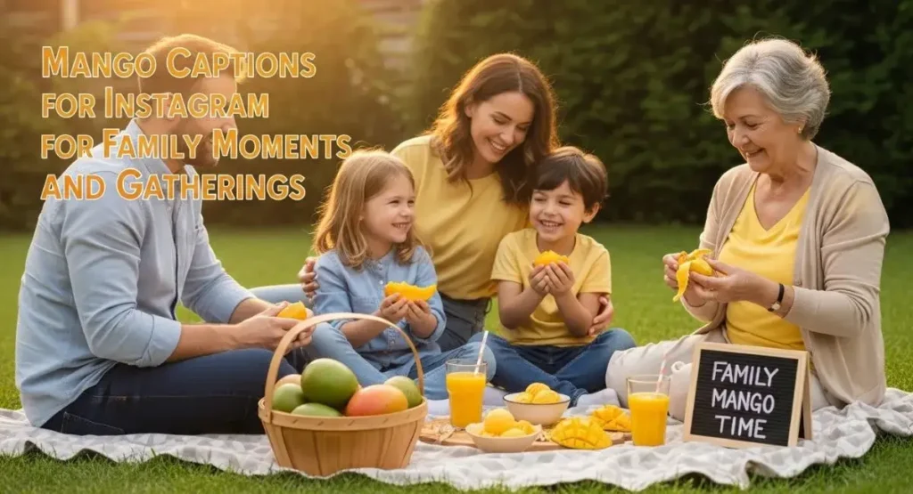 Mango Captions for Instagram for Family Moments and Gatherings