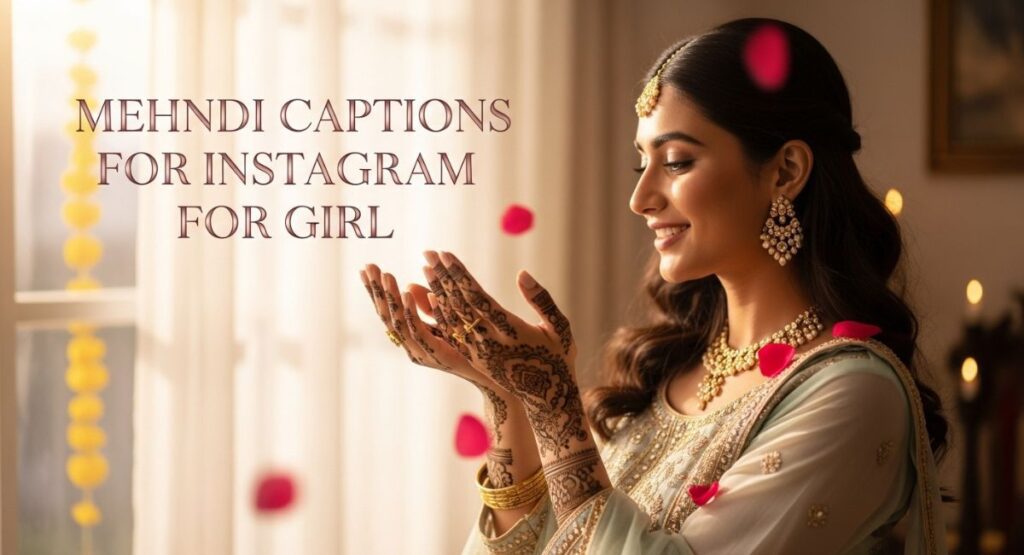 Mehndi Captions for Instagram for Girl
