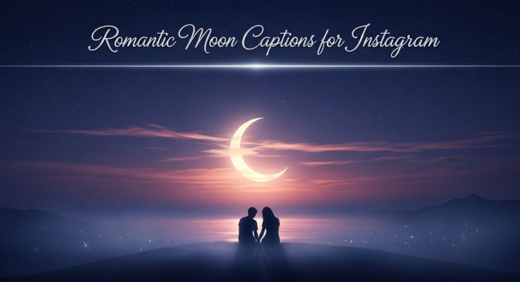 Romantic Moon Captions for Instagram