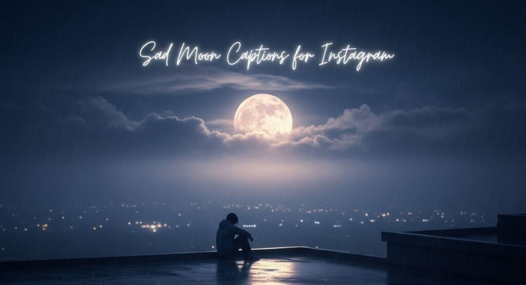 Sad Moon Captions for Instagram

