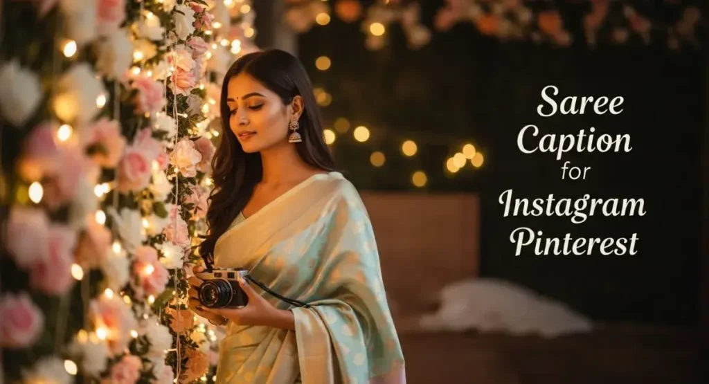 Saree Caption for Instagram Pinterest
