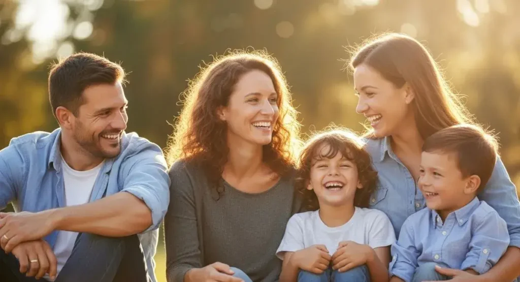 Smile Captions for Instagram with Family