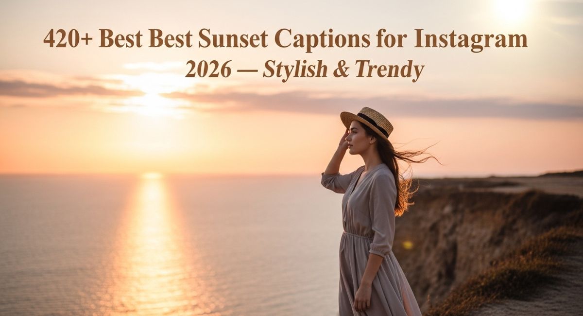 Sunset Captions for Instagram