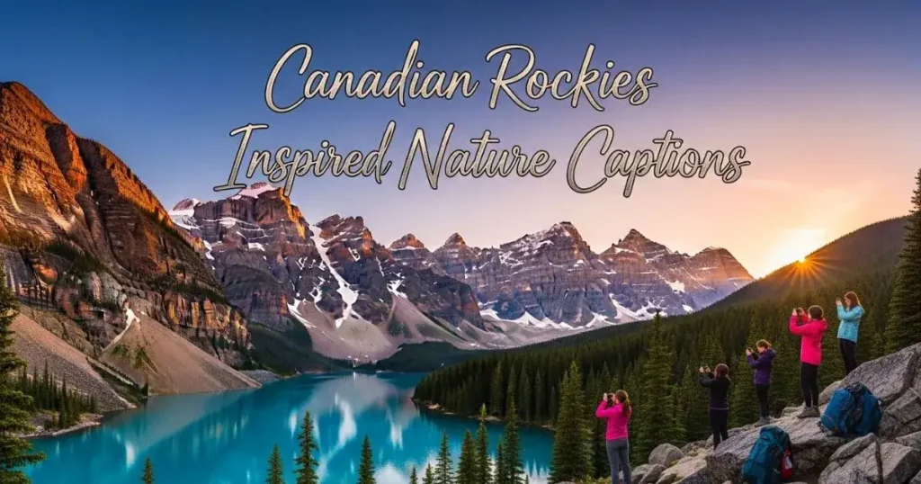 Canadian Rockies Inspired Nature Captions