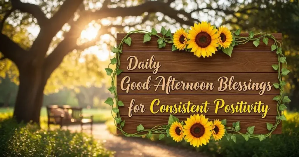 Daily Good Afternoon Blessings for Consistent Positivity