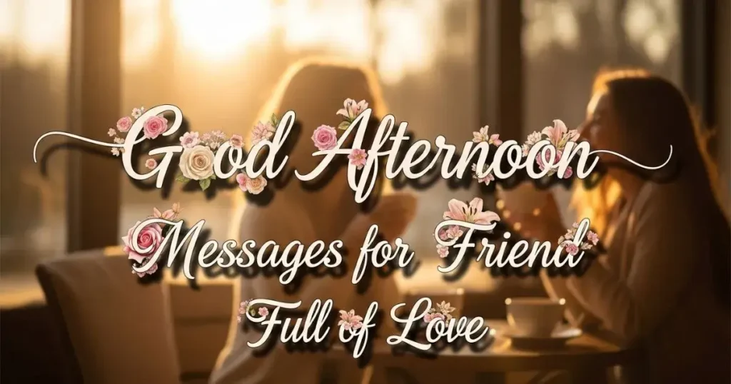 Good Afternoon Messages for Friend Full of Love