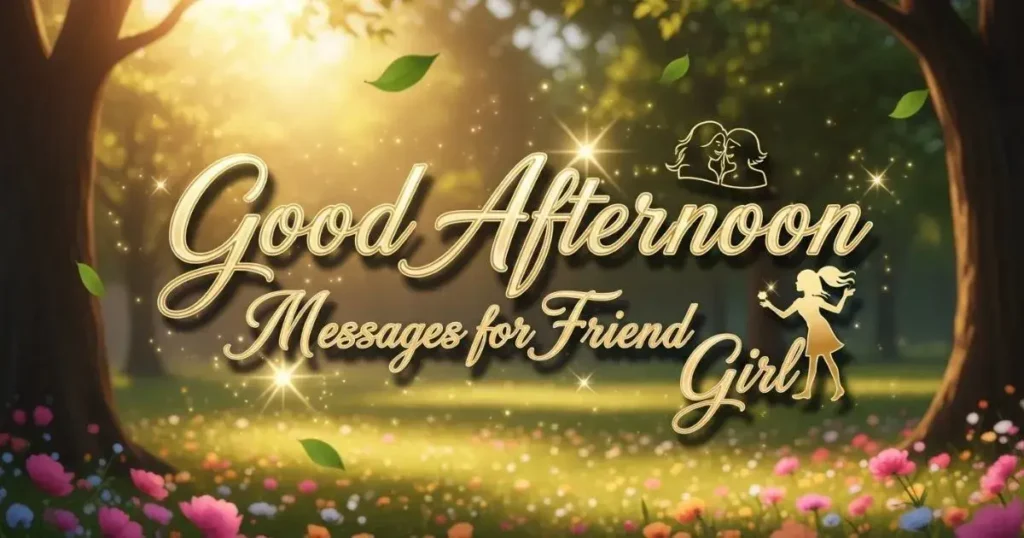 Good Afternoon Messages for Friend Girl