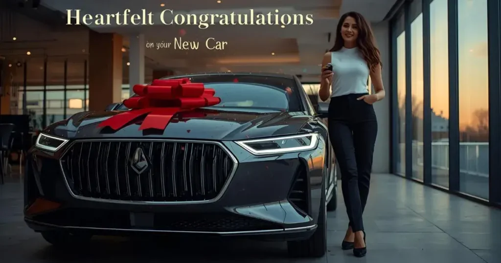 Heartfelt Congratulations on Your New Car