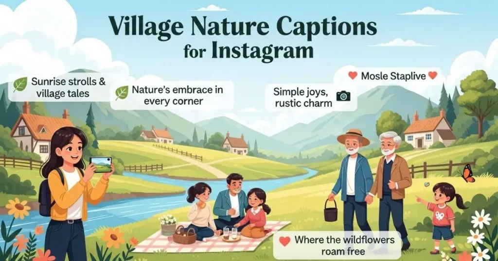 Village Nature Captions for Instagram