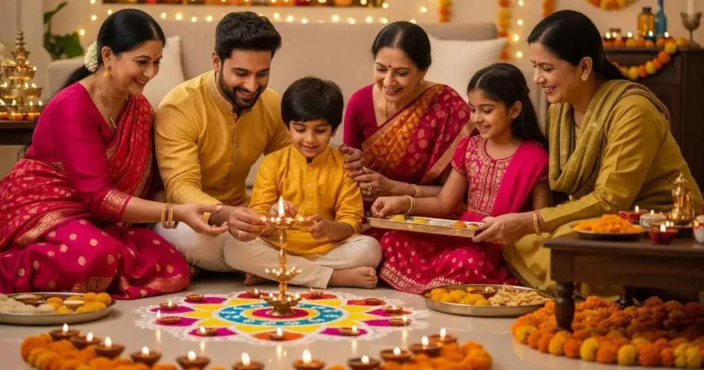 Diwali with family captions for Instagram 