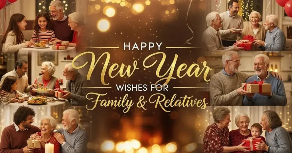 Happy New Year Wishes for Family & Relatives